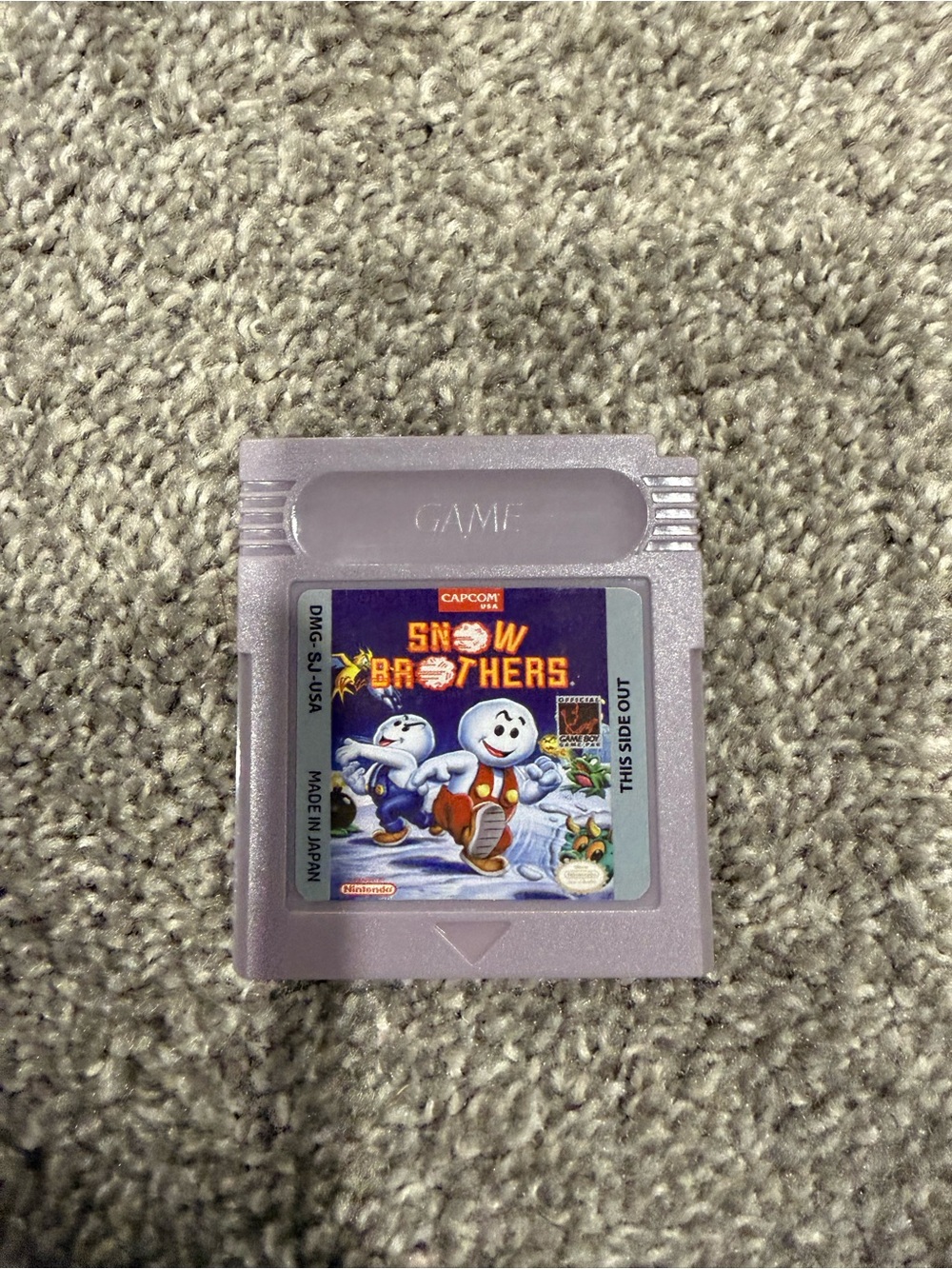 Snow Brothers Game Boy Cartridge
